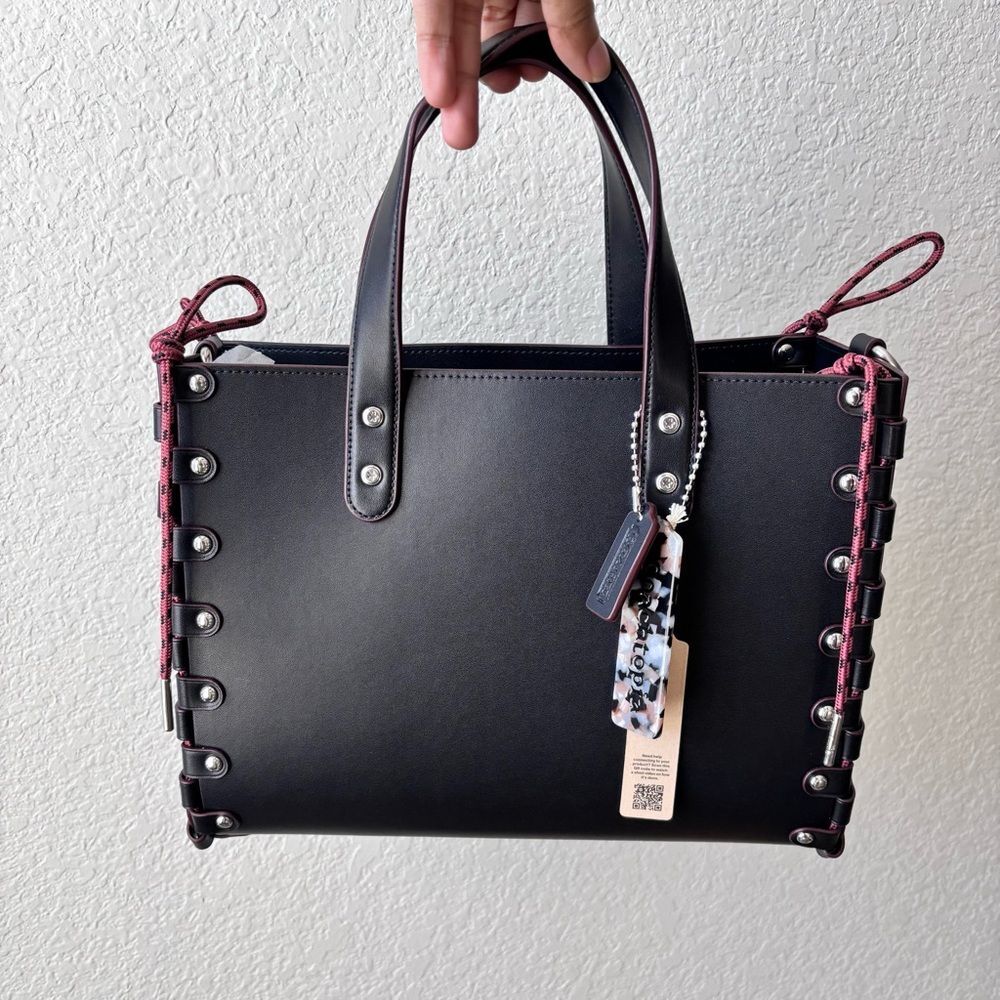 NWT Coach Re-Laceable Leather Tote